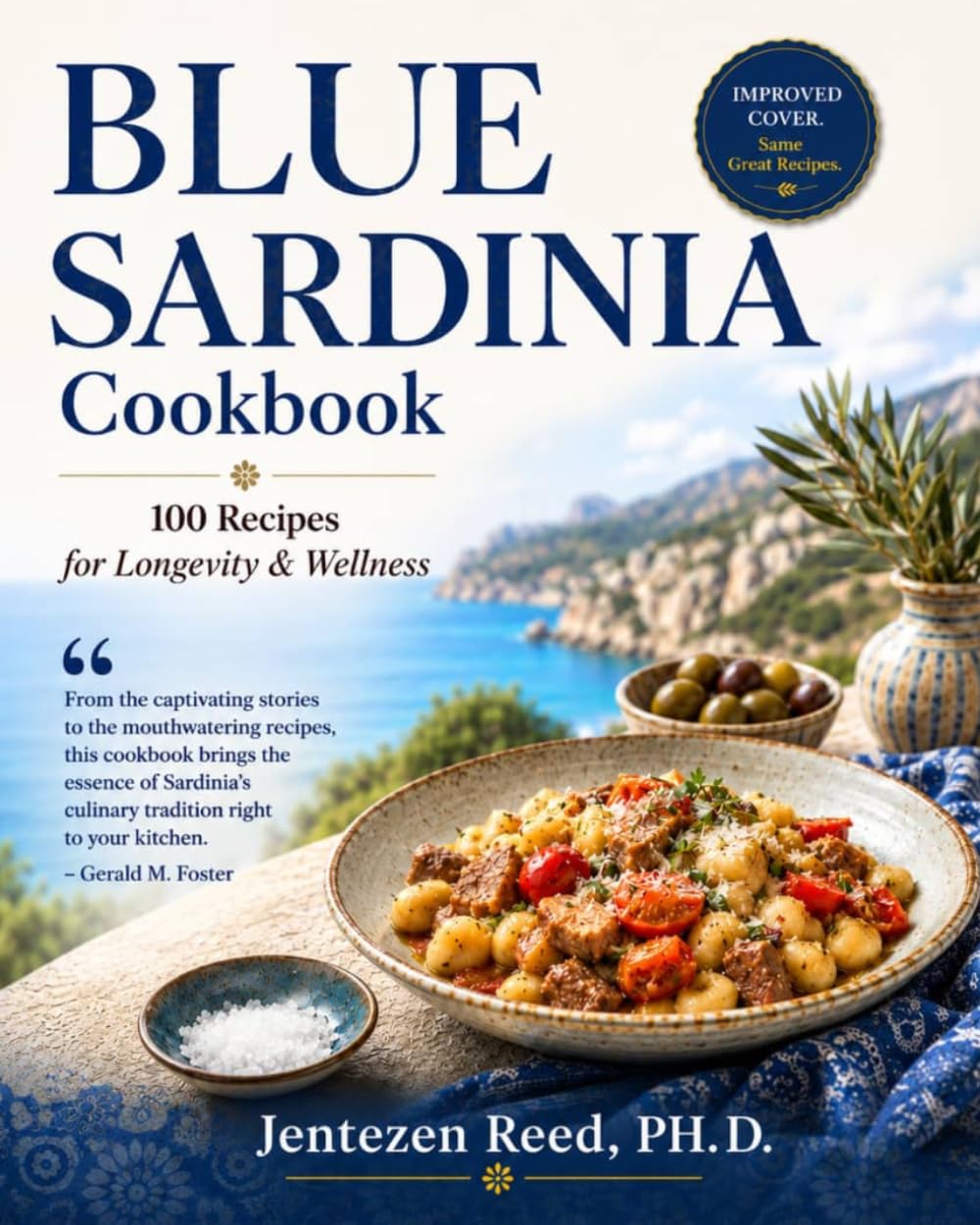 Blue Sardinia Cookbook featuring 100 traditional-inspired recipes for longevity and wellness