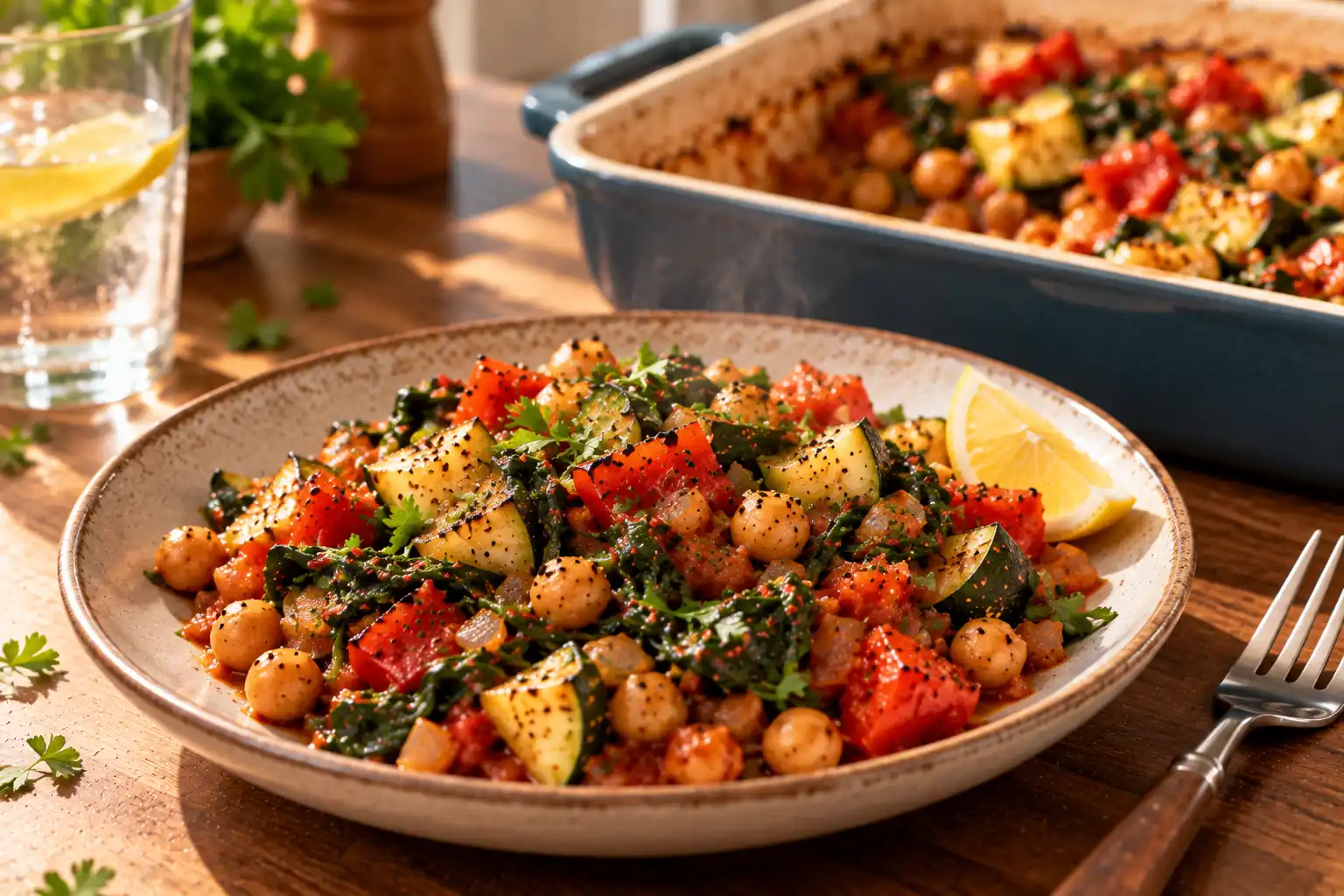 Vegetable and Chickpea Bake