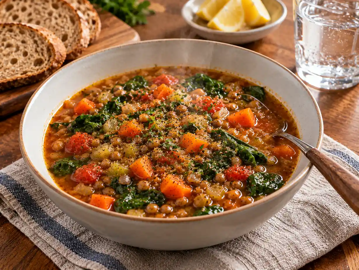 Rustic Lentil and Vegetable Soup