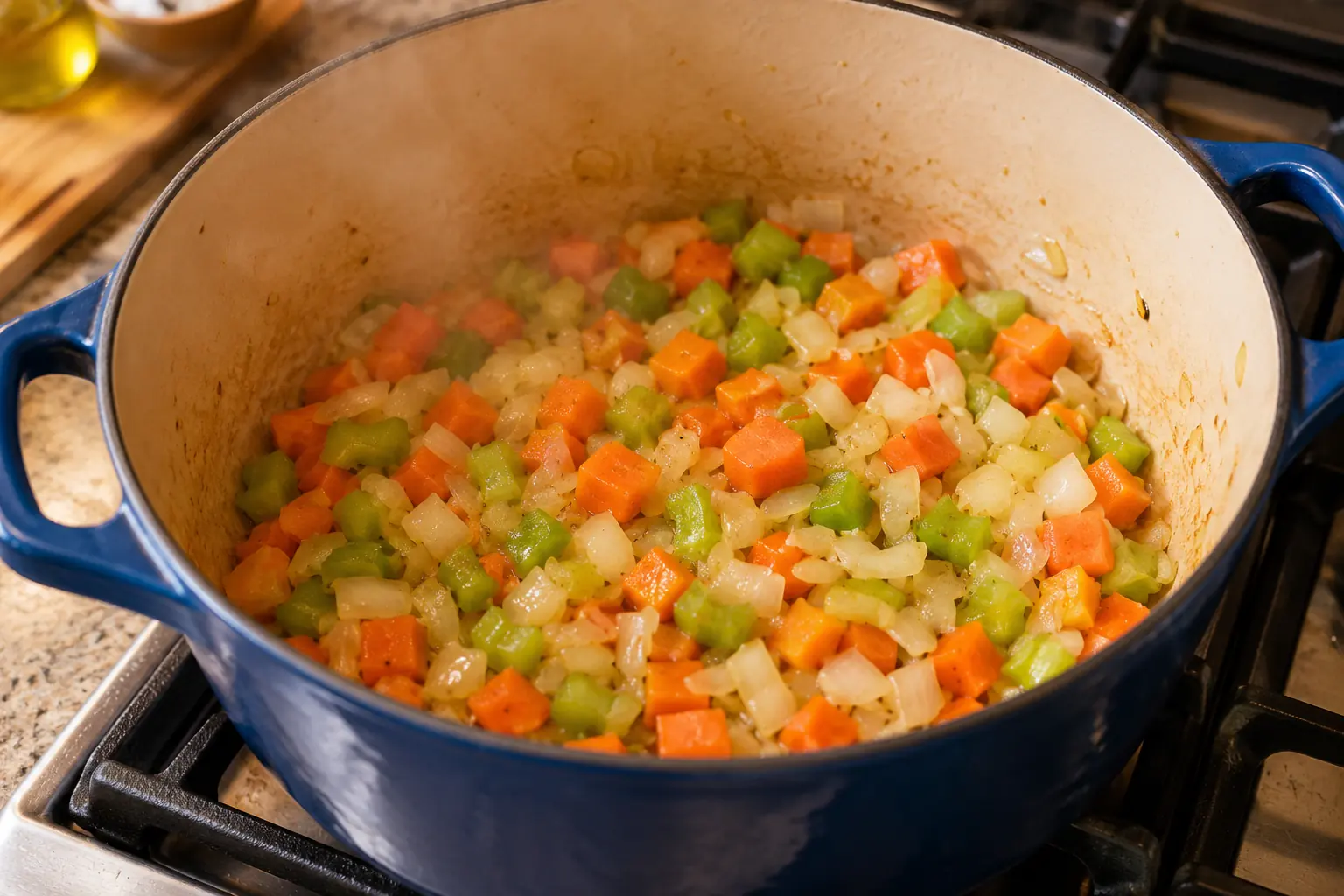 Step 1 of Barley and Vegetable Soup