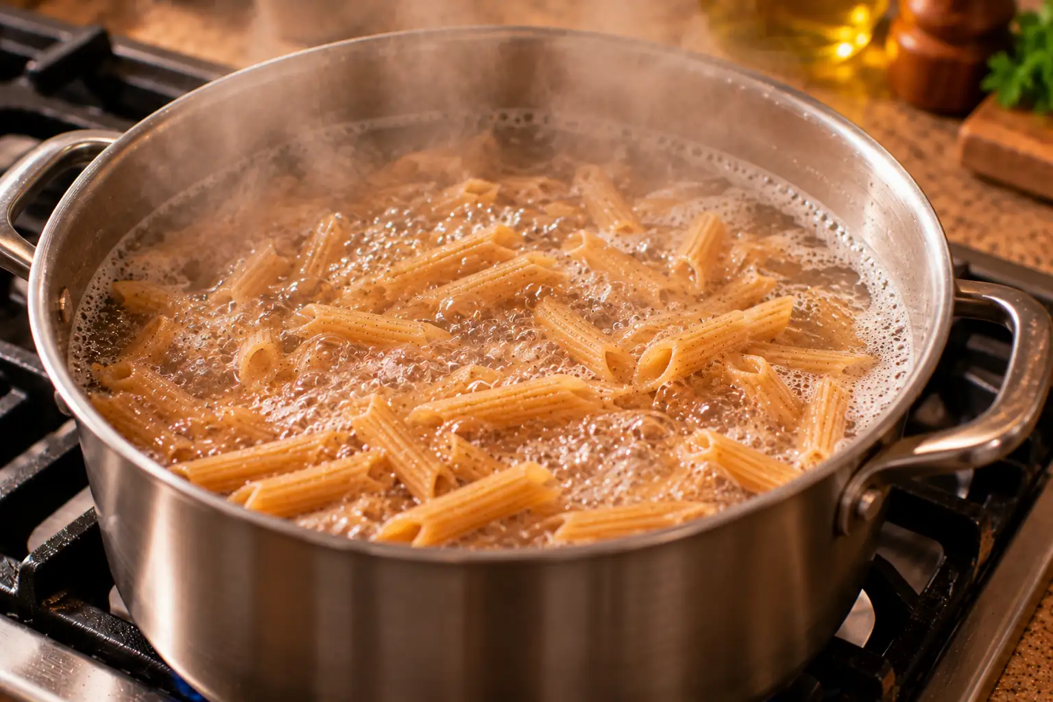 Step 1 of Lentil and Tomato Pasta