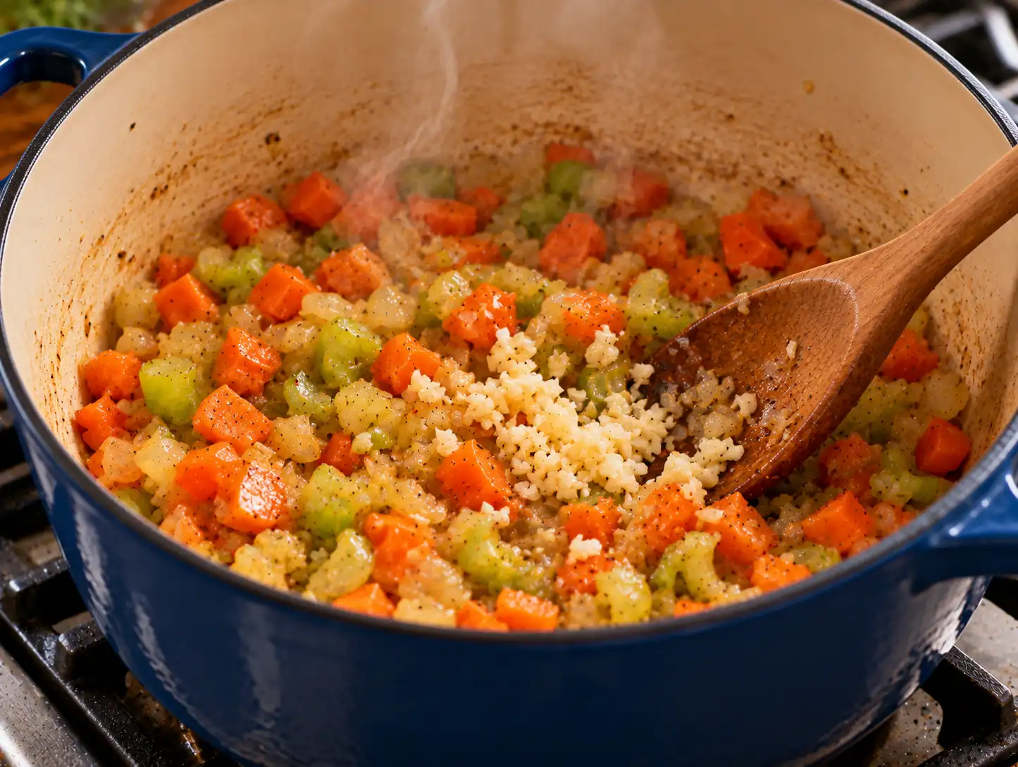Step 2 of Rustic Lentil and Vegetable Soup