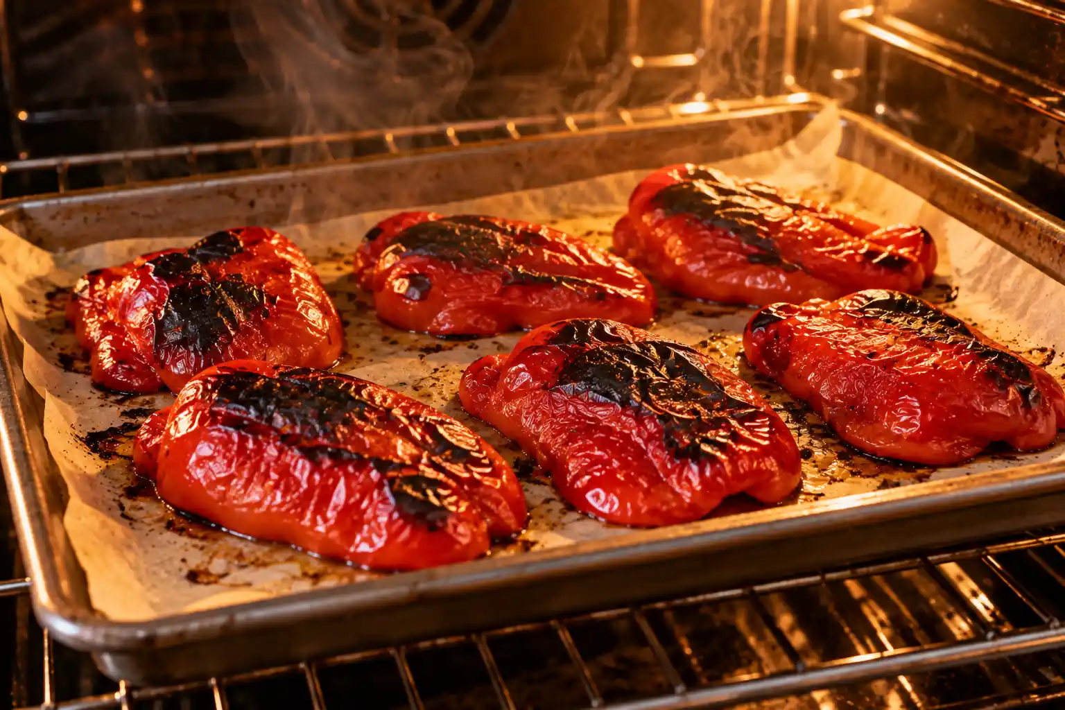 Step 2 of Roasted Red Pepper and Walnut Dip with Whole-Grain Crackers