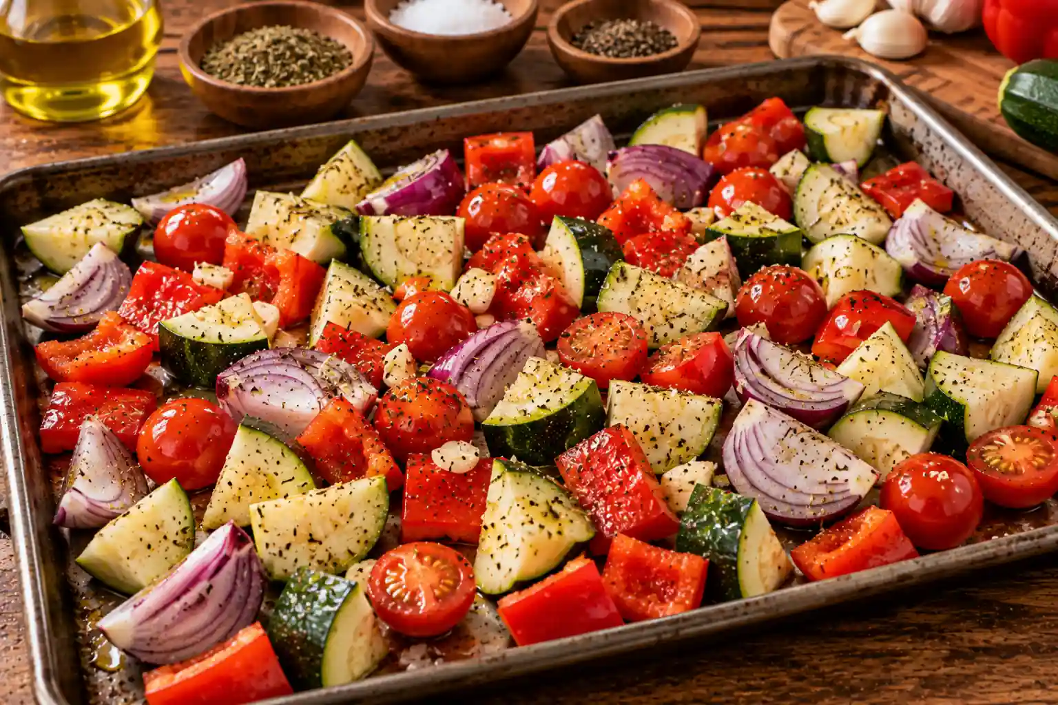 Step 2 of Lemon-Herb Quinoa with Roasted Vegetables