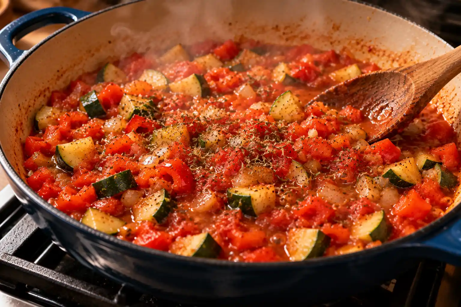 Step 3 of Rustic Vegetable and Bean Skillet