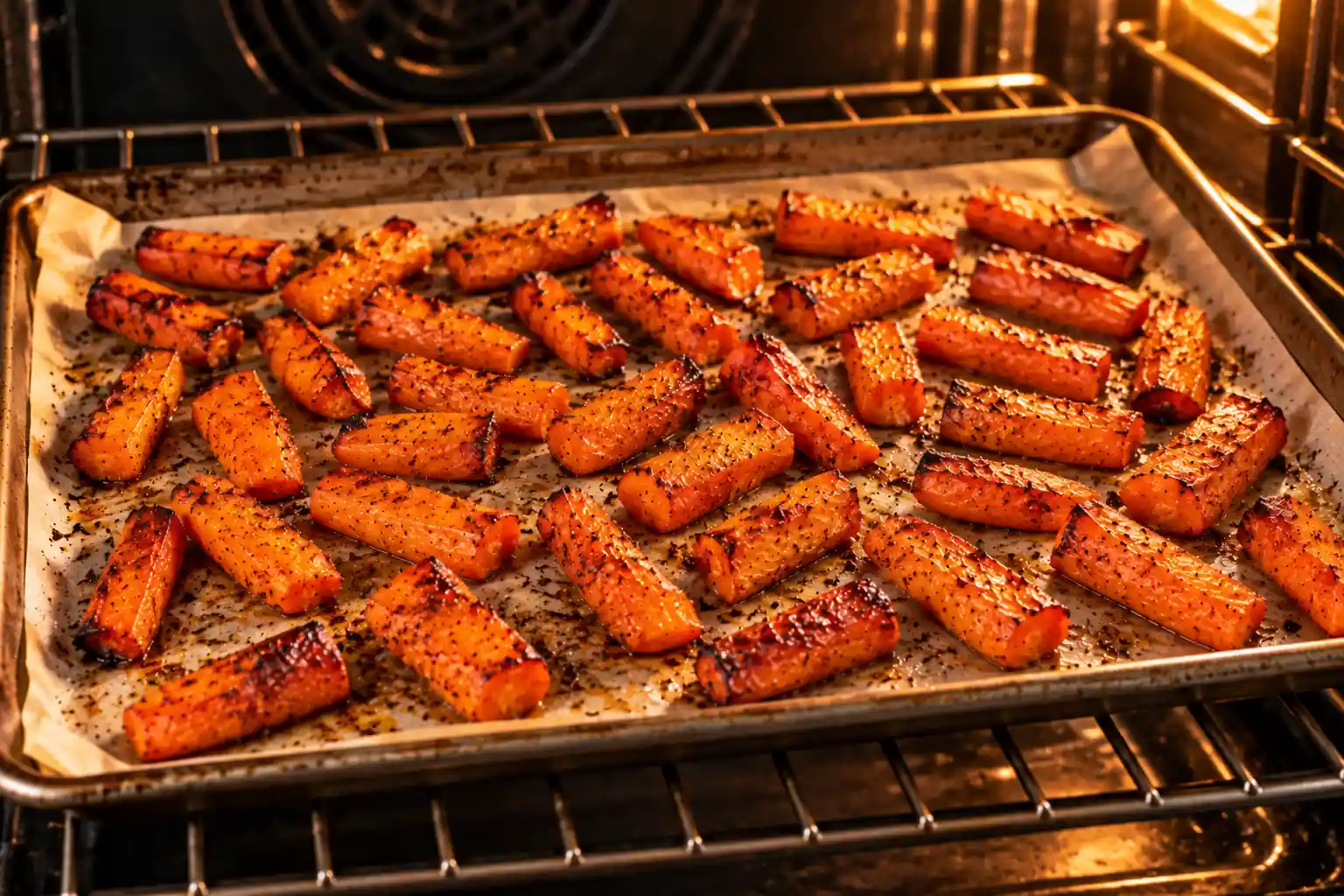 Step 3 of Warm Farro Salad with Roasted Carrots and Walnuts