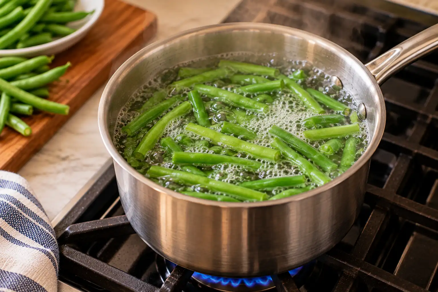 Step 3 of Lemon-Dill Potato Salad with Green Beans