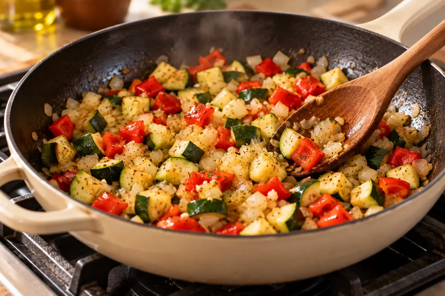 Step 3 of Vegetable and Chickpea Bake