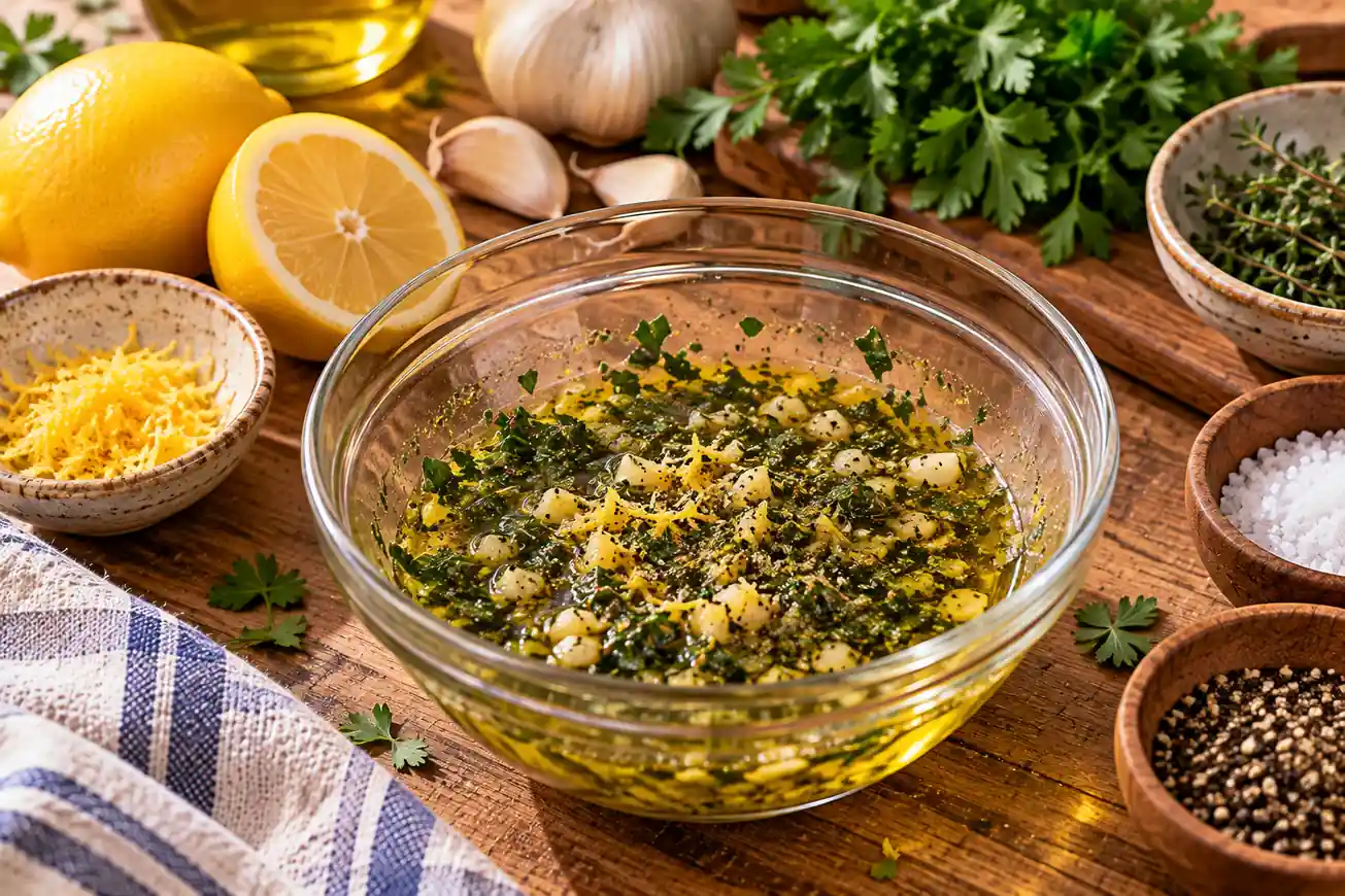 Step 3 of Baked Salmon with Lemon, Garlic and Herbs