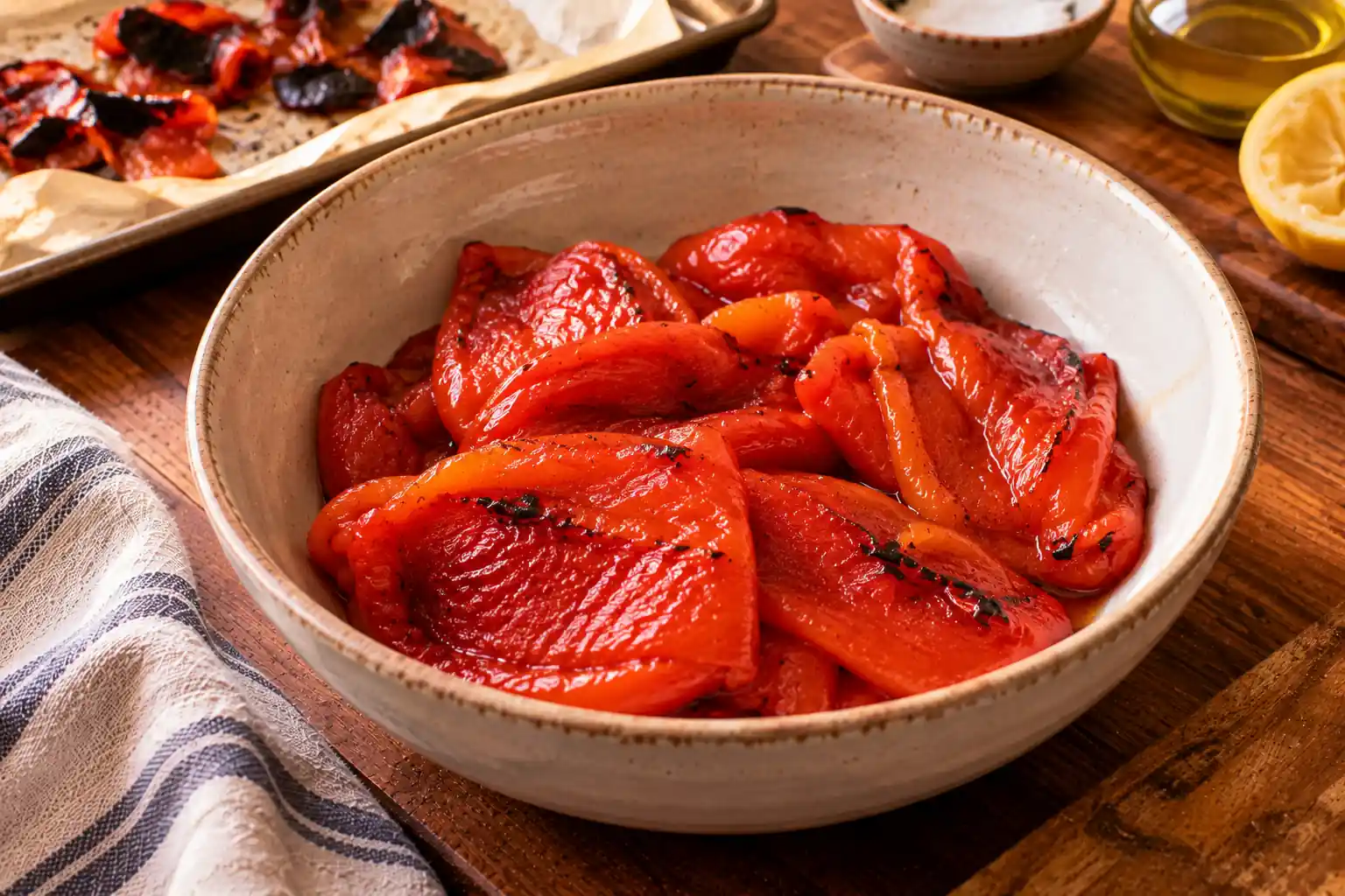 Step 3 of Roasted Red Pepper and Walnut Dip with Whole-Grain Crackers