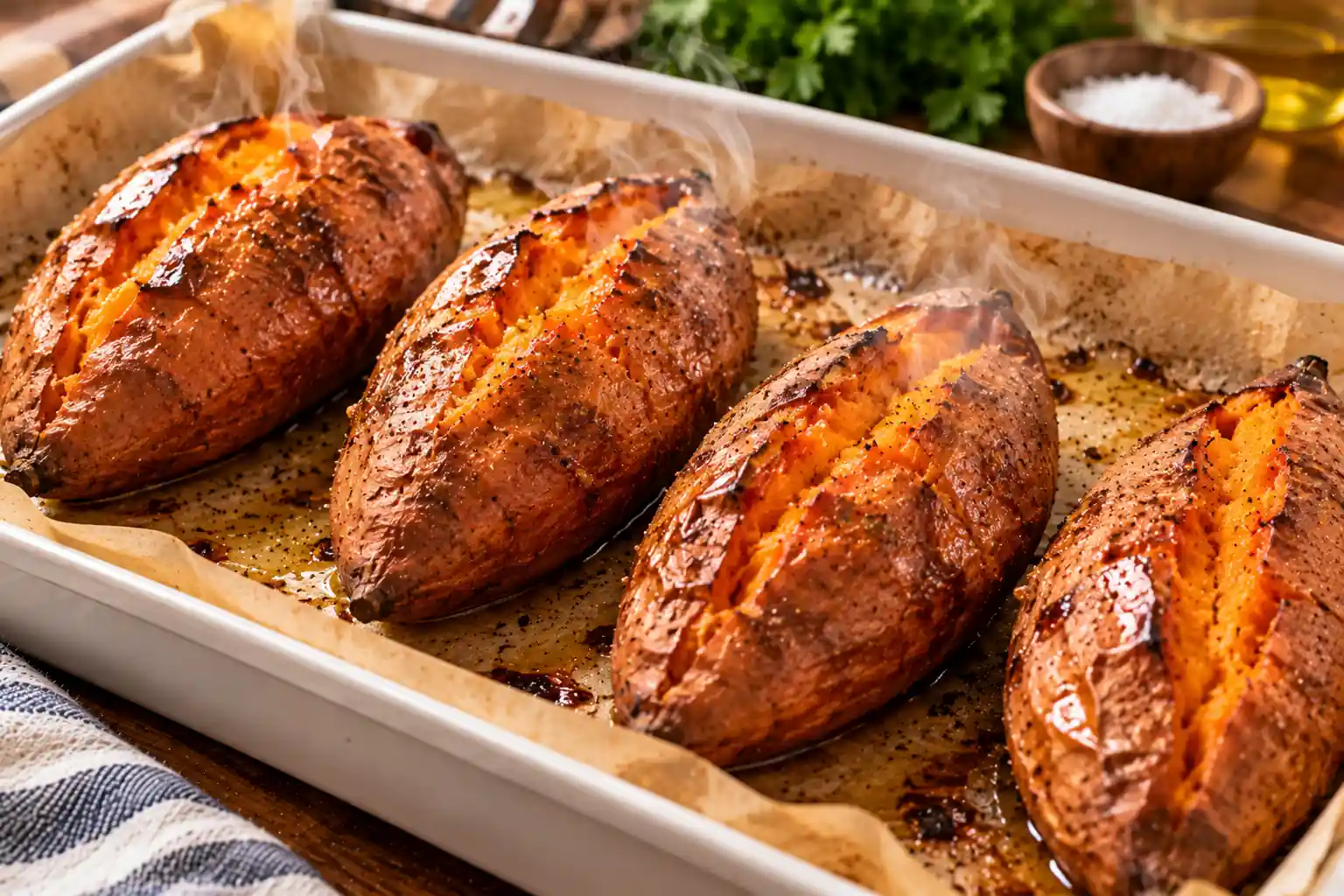 Step 3 of Baked Sweet Potatoes with Herbed Yogurt and Chickpeas