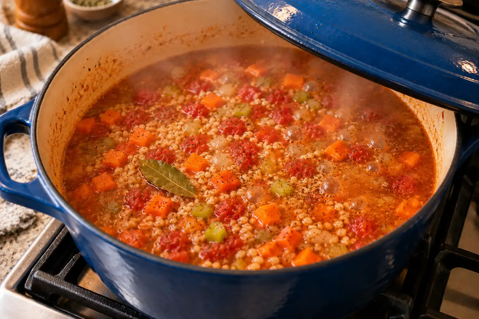 Step 4 of Barley and Vegetable Soup