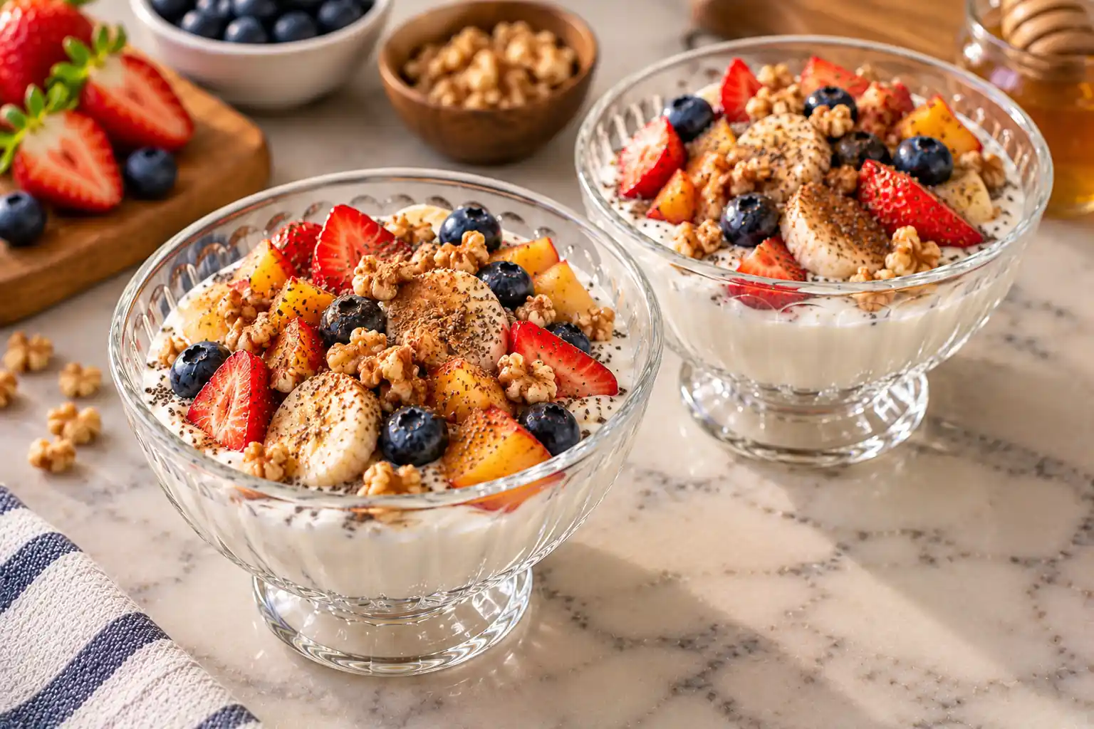 Step 4 of Greek Yogurt with Fresh Fruit and Nuts