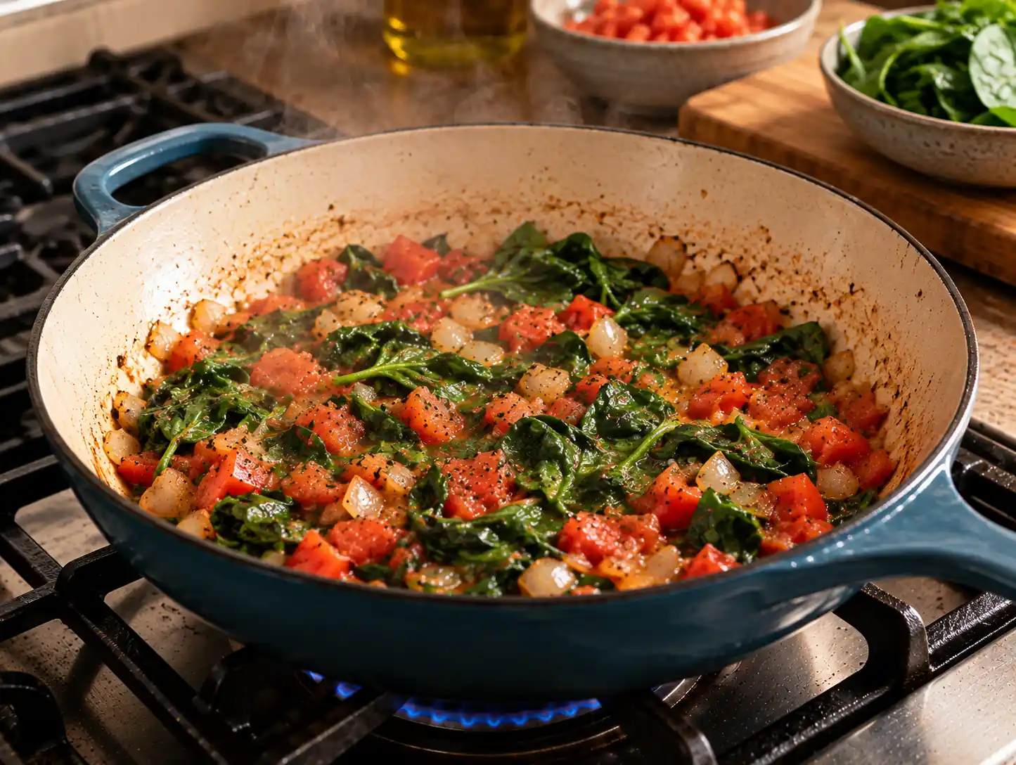 Step 4 of Vegetable and Herb Frittata
