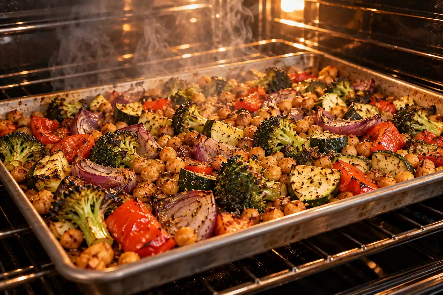 Step 4 of Roasted Vegetable and Chickpea Bowl