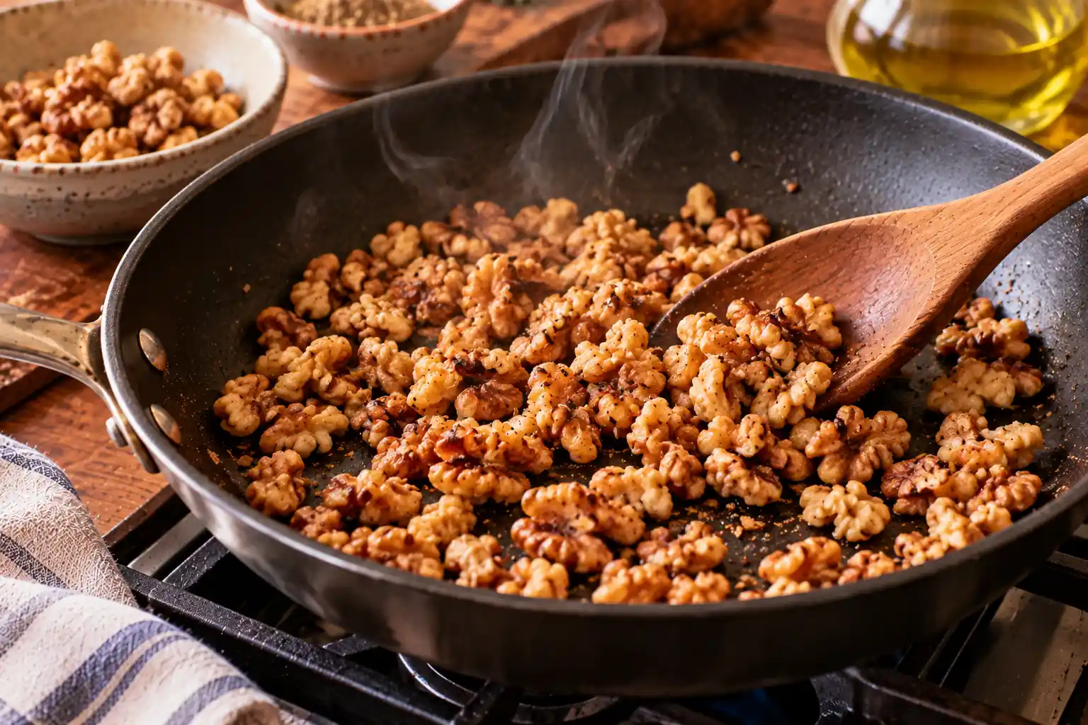 Step 4 of Roasted Red Pepper and Walnut Dip with Whole-Grain Crackers