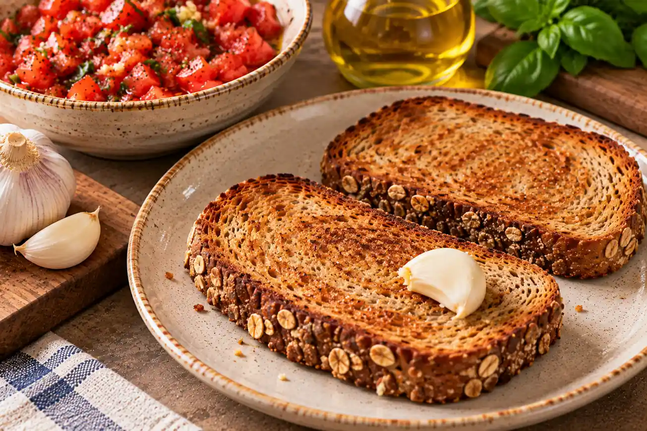 Step 4 of Olive Oil, Tomato and Herb Whole-Grain Toast