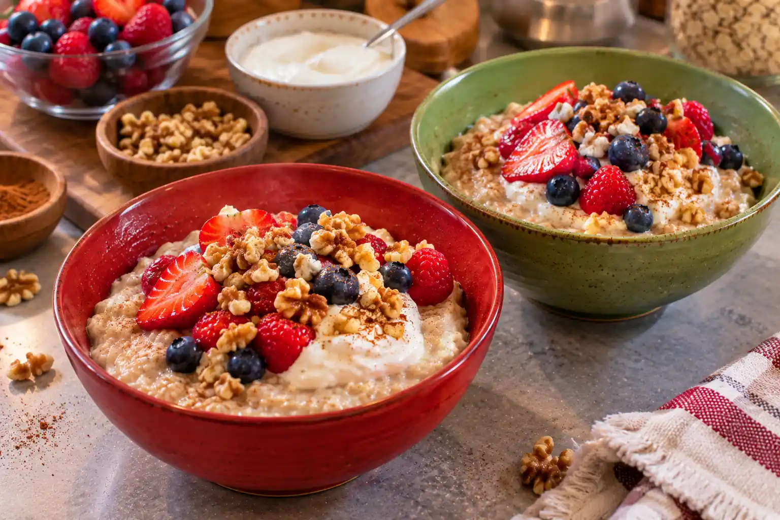 Step 5 of Berry, Walnut and Oat Breakfast Bowl