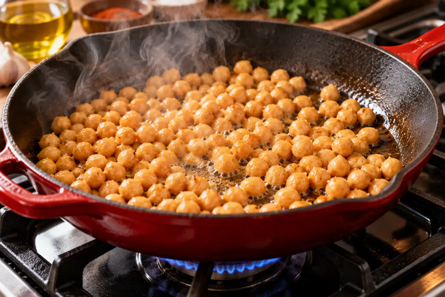 Step 4 of Baked Sweet Potatoes with Herbed Yogurt and Chickpeas