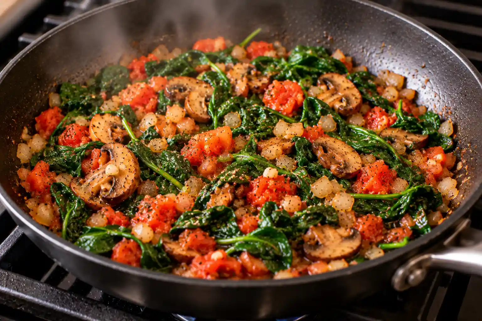 Step 5 of Savory Oatmeal with Vegetables and Herbs