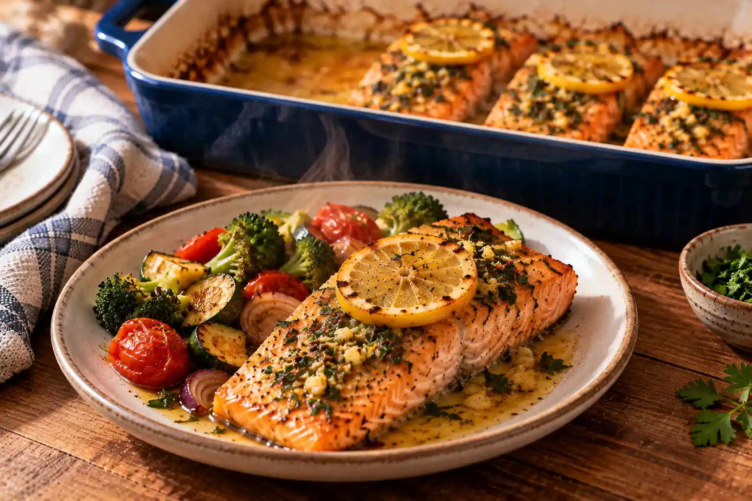 Step 6 of Baked Salmon with Lemon, Garlic and Herbs