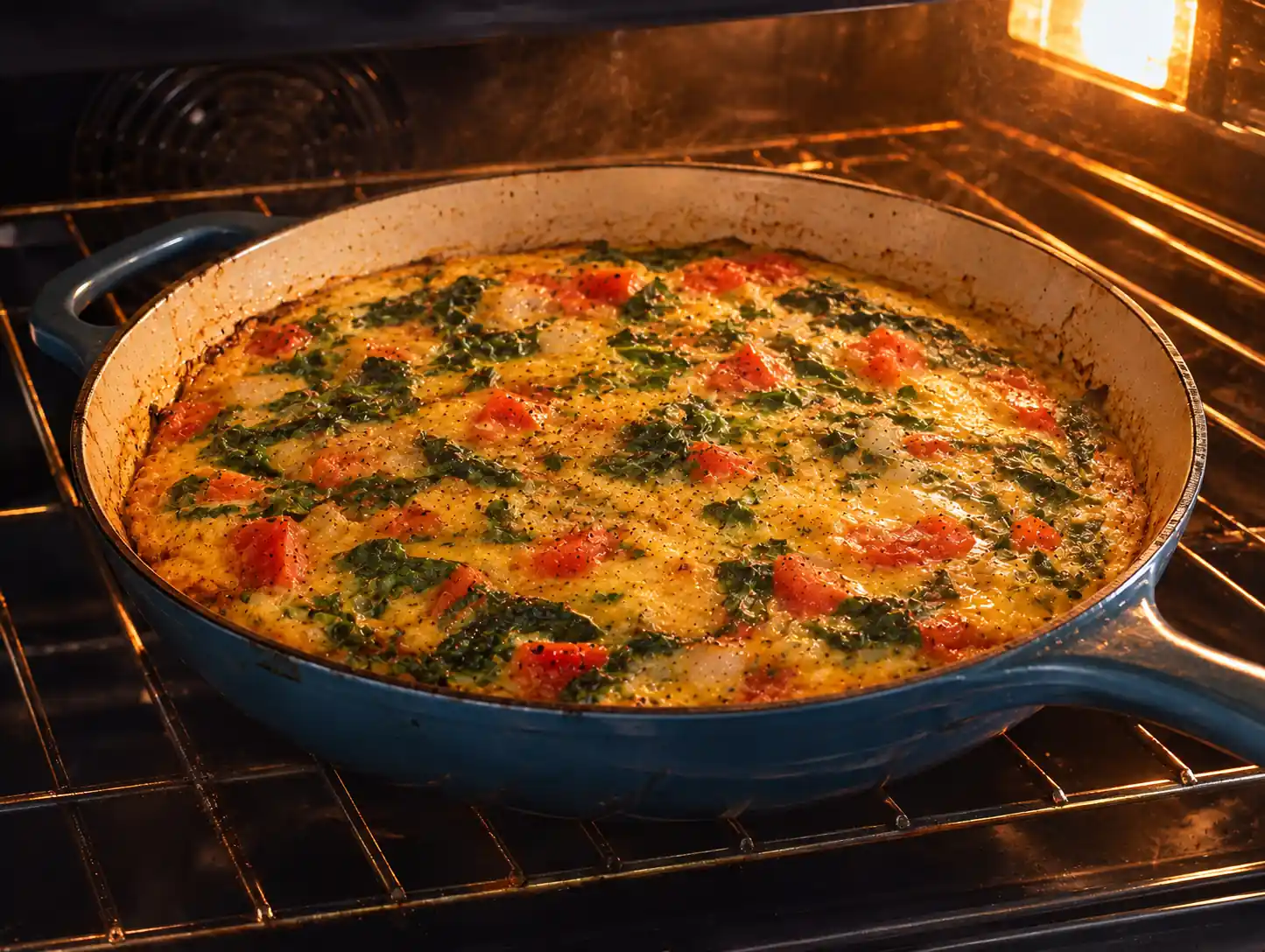 Step 6 of Vegetable and Herb Frittata
